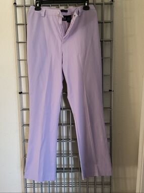 Hillard & Hanson Lavender Straight-Leg Women's Pants. EUC